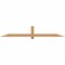 Ekena Millwork Eugene Smooth Timber Gable Bracket, Western Red Cedar, 84"W x 14"H x 3 1/2"D x 3 1/2"F, 4/12 Pitch GBW084X14X0404EUG00SWR - alternate 1